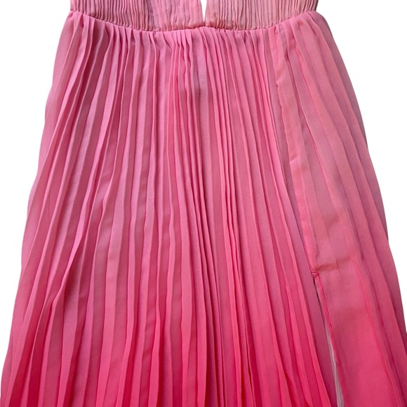 HELLO MOLLY Love Letter To You Maxi Dress Pink Ombré Pleats NEW Size XS / 2 NWT - Picture 5 of 14